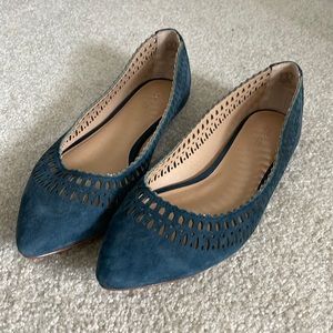 Joe’s Navy Suede Flats